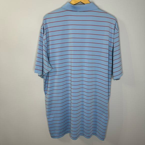 Peter Millar Summer Comfort Mens XXL Striped Golf Polo Shirt Performance Sz. XXL - Picture 3 of 6